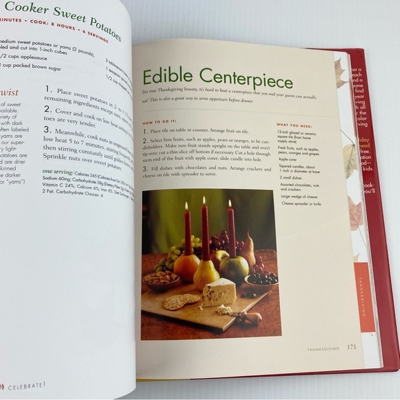 Betty Crocker Celebrate Holiday Food and Fun Hardcover Recipes Menus Decoration - Picture 11 of 15